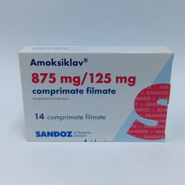 Amoksiklav 875mg / 125mg, 14cpr (Sandoz)