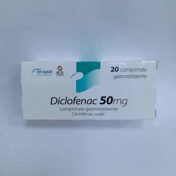 Diclofenac 50mg, 20 comprimate filmate (Terapia-Ranbaxy)